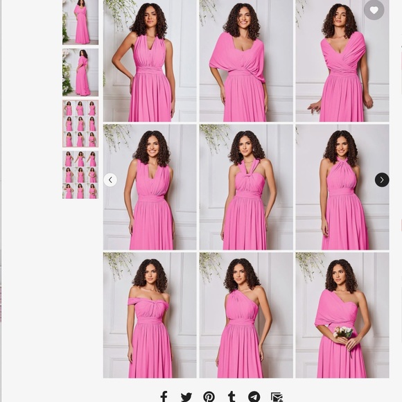 Elegant Pink Maxi Dress - Picture 3 of 5